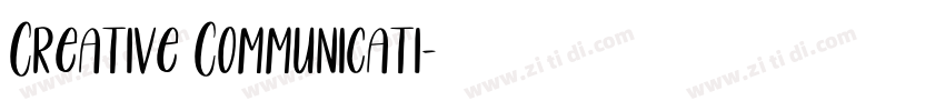 Creative Communicati字体转换
